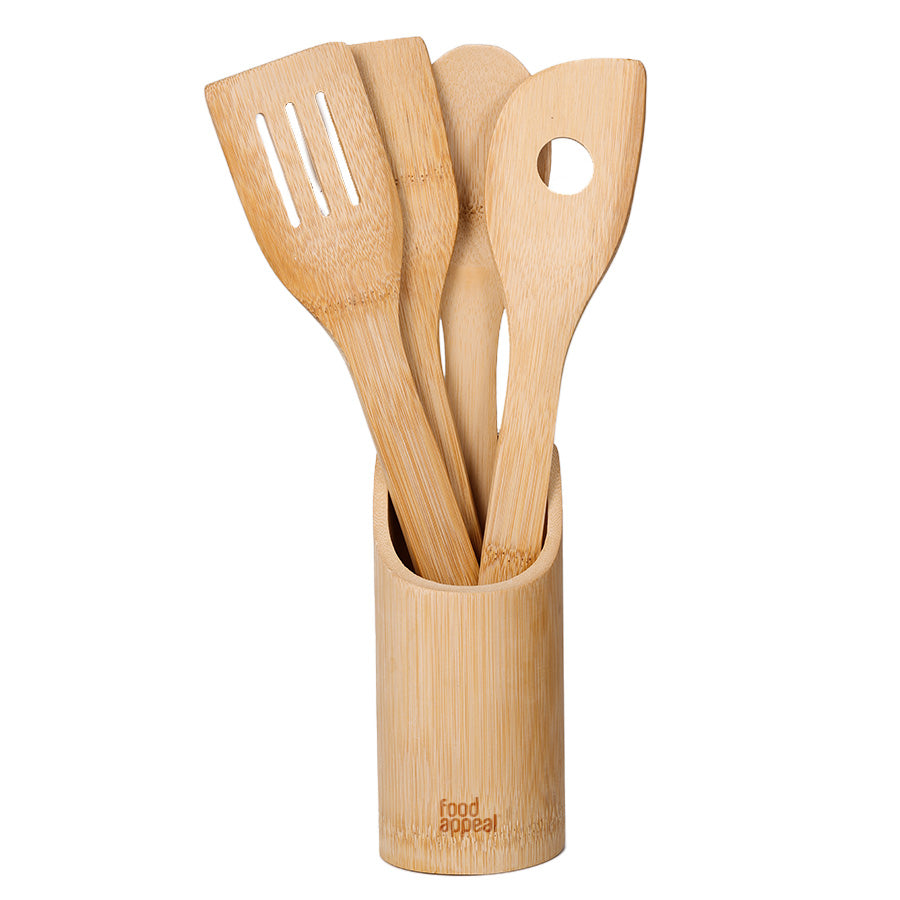 מארז 4+1 - סטנד עגול 7.5X15.5 ס"מ + 4 חלקי ששת 30 ס"מ BAMBOO