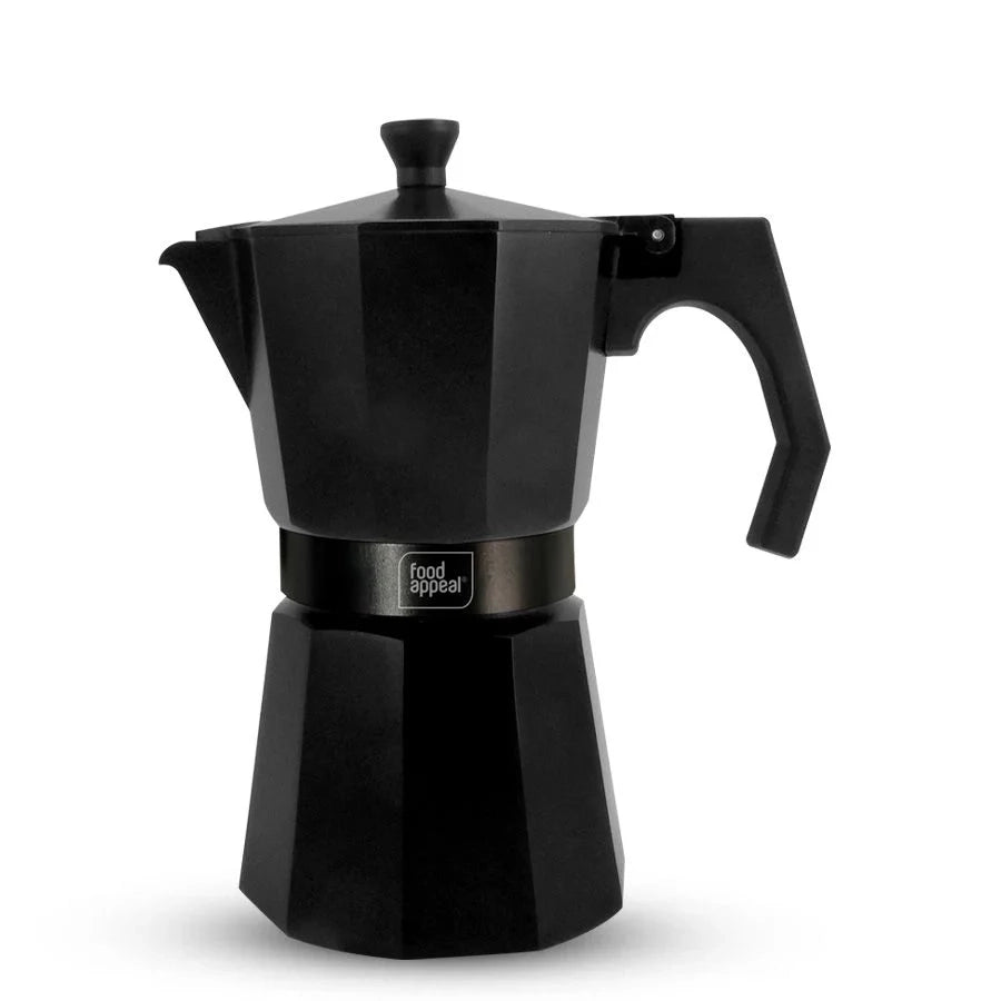 מקינטה תואמת אינדוקציה 9 כוסות COFFE COLLECTION שחור