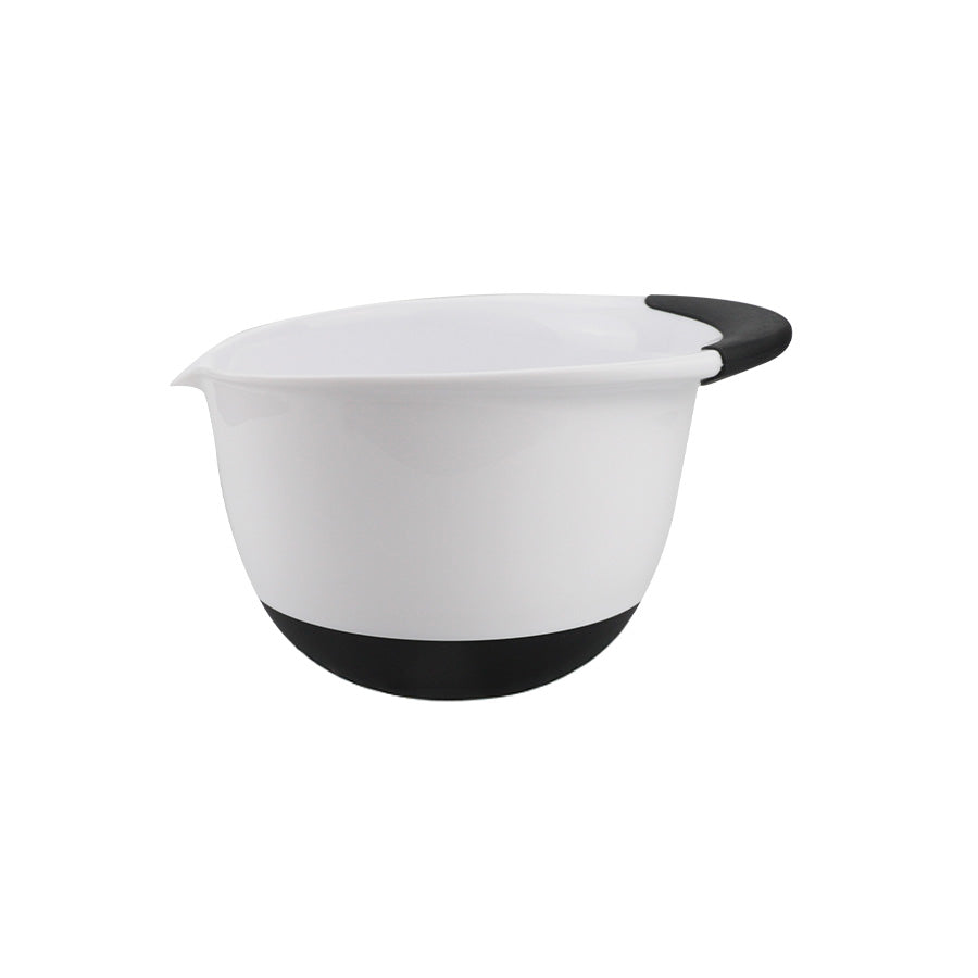 קערת ערבול 21 ס"מ 1.4 ליטר עם בסיס סיליקון לבן Cook Joy