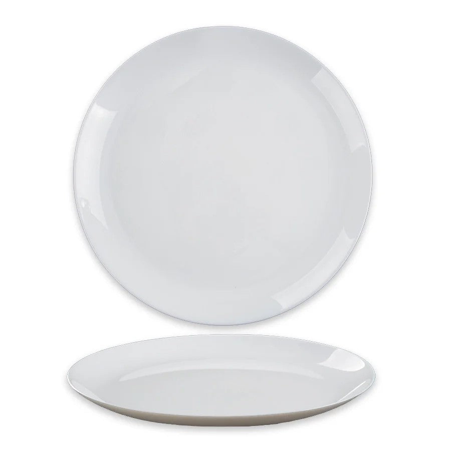 צלחת 20 סמ זכוכית אופל לבן אנטי צ'יפ OPAL GLASS
