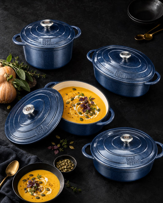 סיר יציקת ברזל 24X11.5 ס"מ HERITAGE STARRY SKY