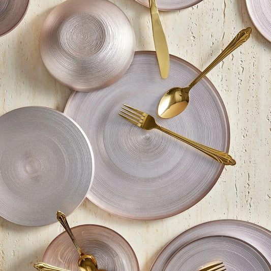 סט סכו"ם מהודר 30 חלקים AMETHYST GOLD מבריק
