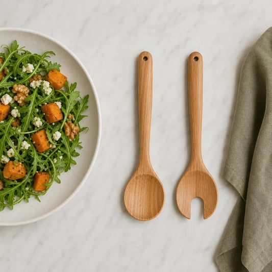 סט כפות סלט מעץ BOTANIC