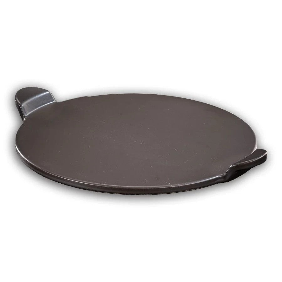 אבן שמוט לפיצה עגולה 33 ס"מ עם ידיות וציפוי CERAMIC NON STICK