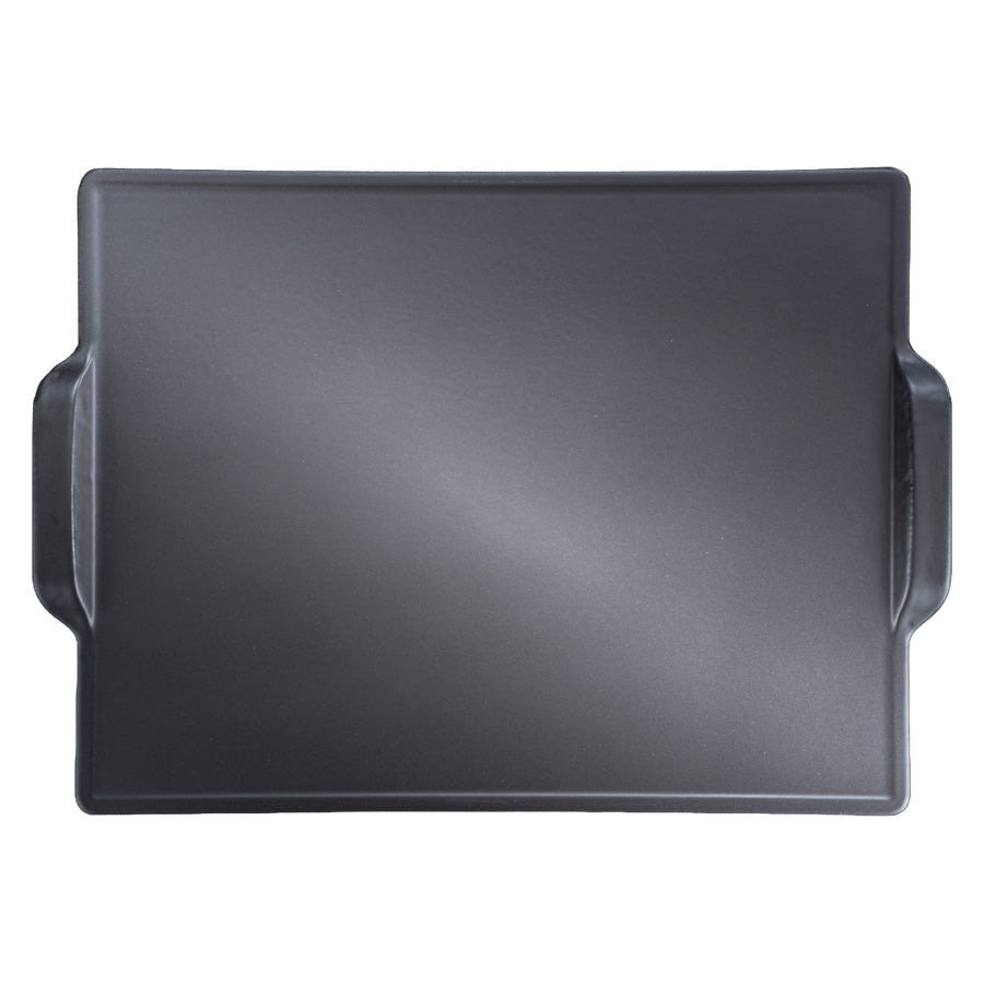 BAKE MASTER אבן שמוט לפיצה מלבנית 46X35.5 ס"מ עם ידיות וציפוי CERAMIC NON STICK מבית Food appeal