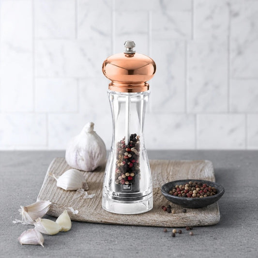 מטחנת מלח\פלפל אקרילית ראש 6/19 ס"מ rose gold | מטחנת מלח\פלפל אקרילית ראש rose gold | Food Appeal