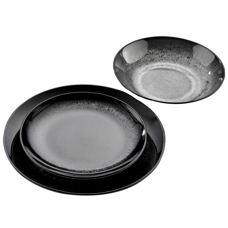 סט 18 חלקים פורצלן BATIK BLACK