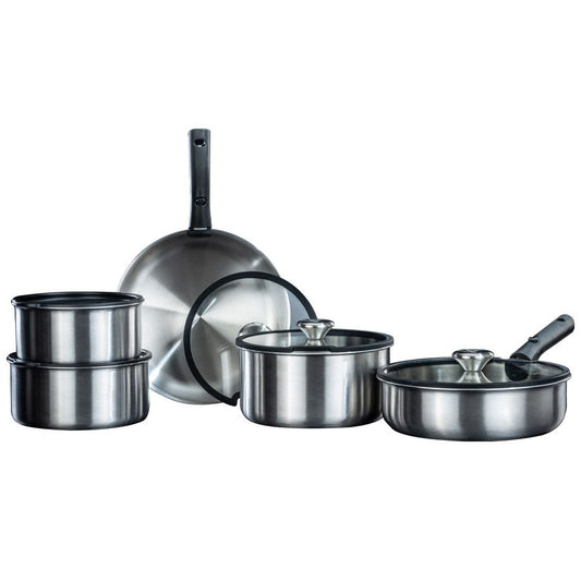 סט סירים 12 חלקים עם ידית נשלפת FLEXI PLATINUM מבית Food appeal