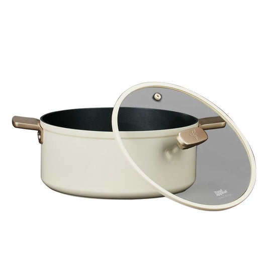 סיר 20 ס מ ENIGMA NONSTICK ליטר קרם ידיות שמפניה