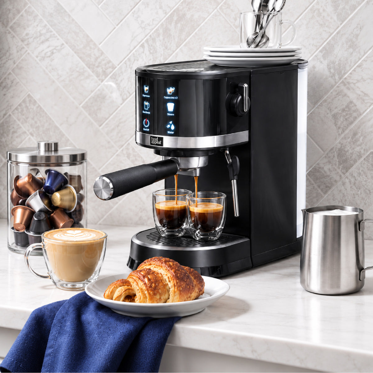 מכונת קפה אספרסו SENSIA 2 ב-1 קפה טחון \ קפסולות Nespresso