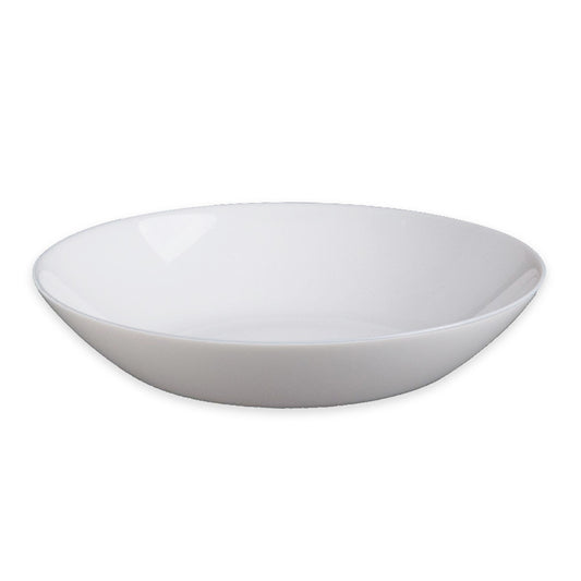 צלחת עמוקה 3.6*21.5 ס"מ זכוכית אופל לבן אנטי צ'יפ OPAL GLASS