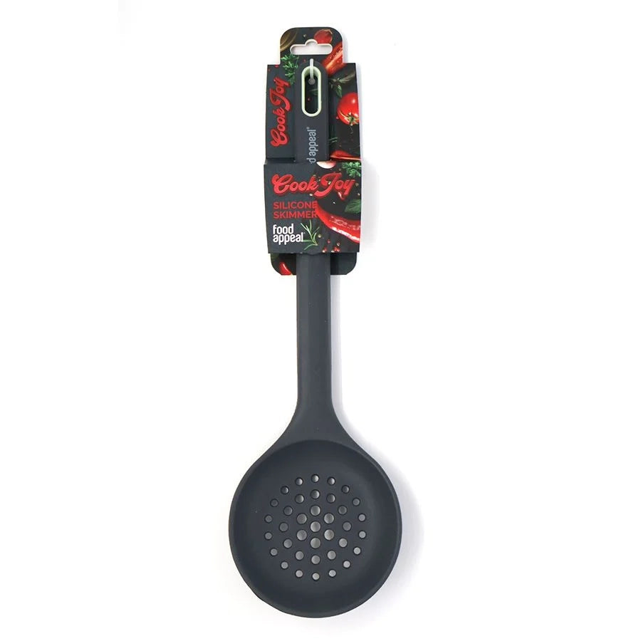 כף הגשה מחוררת סיליקון 33 ס"מ Cook Joy אפור