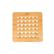 תחתית סיר\כלי חם מרובעת מבמבוק 15x15x1.2 ס"מ