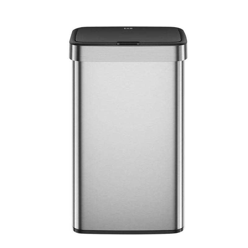 פח אשפה מרובע 50 ליטר עם סנסור HORIZON  נירוסטה מט מבית EKO
