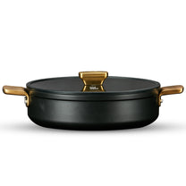 סוטאז' 36 ס"מ ENIGMA NONSTICK שחור ידיות זהב