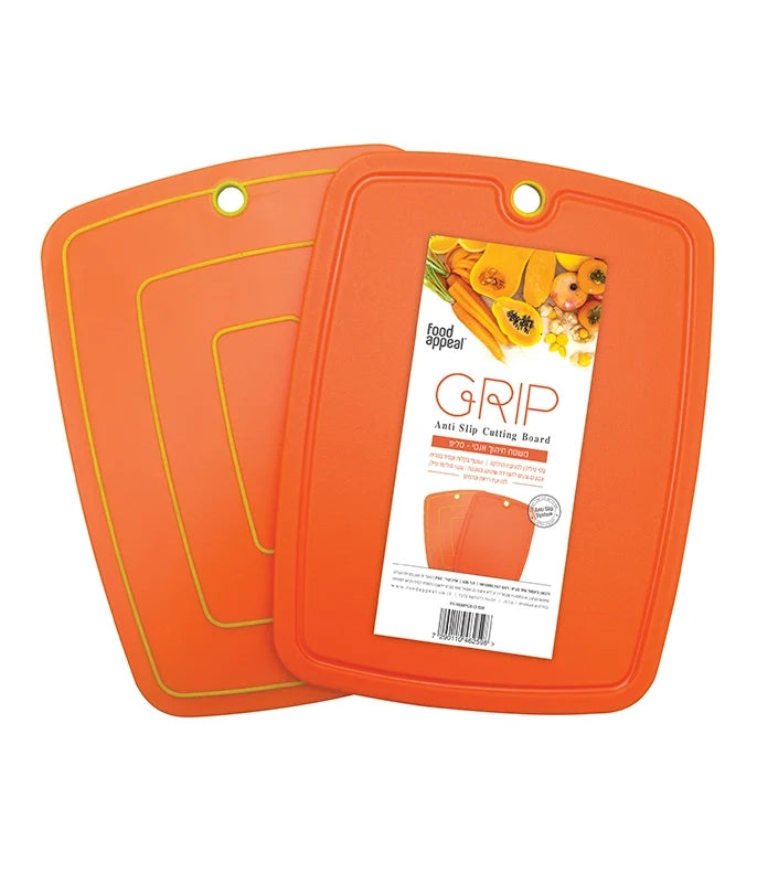 משטח חיתוך לארג' 38x29 ס"מ GRIP כתום