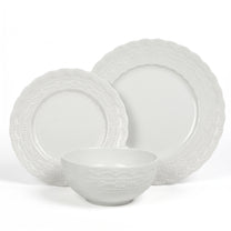 סט אוכל 18 חל' Kate New Bone China במראה נקי ועיטור עדין