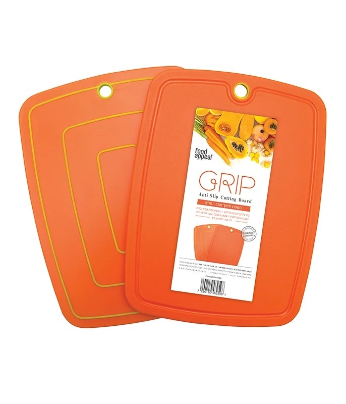 משטח חיתוך לארג' 38x29 ס"מ GRIP כתום