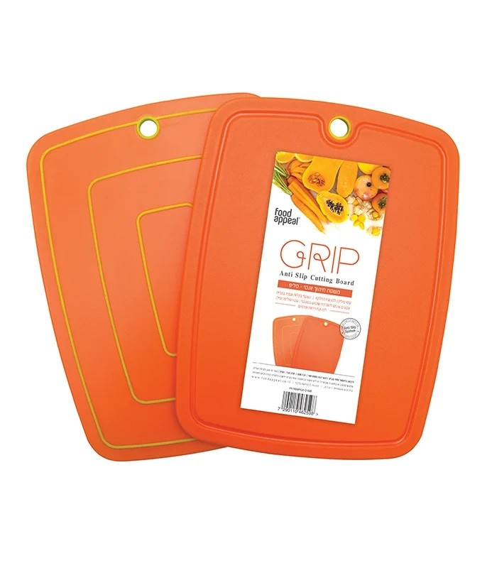 משטח חיתוך מדיום 31x24 ס"מ GRIP כתום