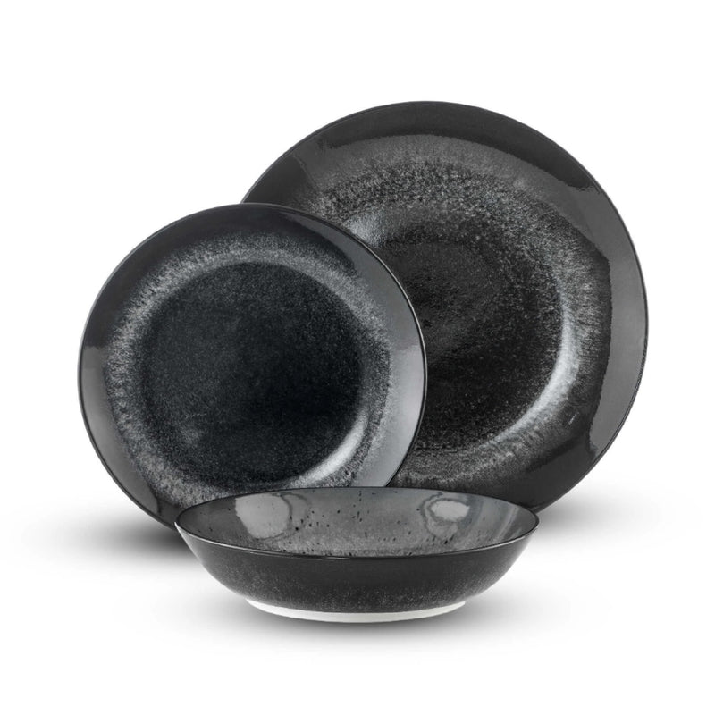 סט 18 חלקים פורצלן BATIK BLACK