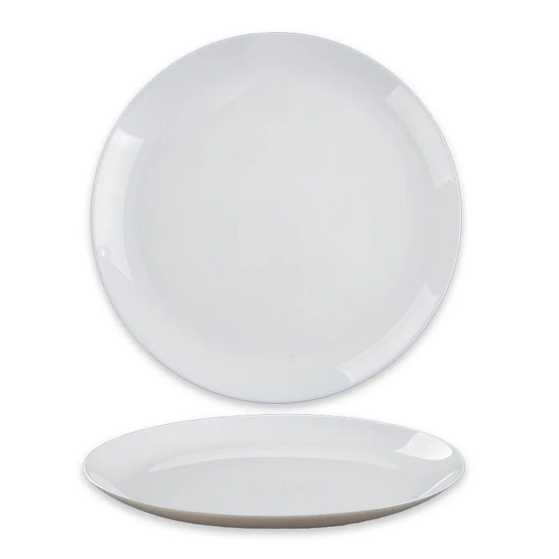 צלחת 20 סמ זכוכית אופל לבן אנטי צ'יפ OPAL GLASS