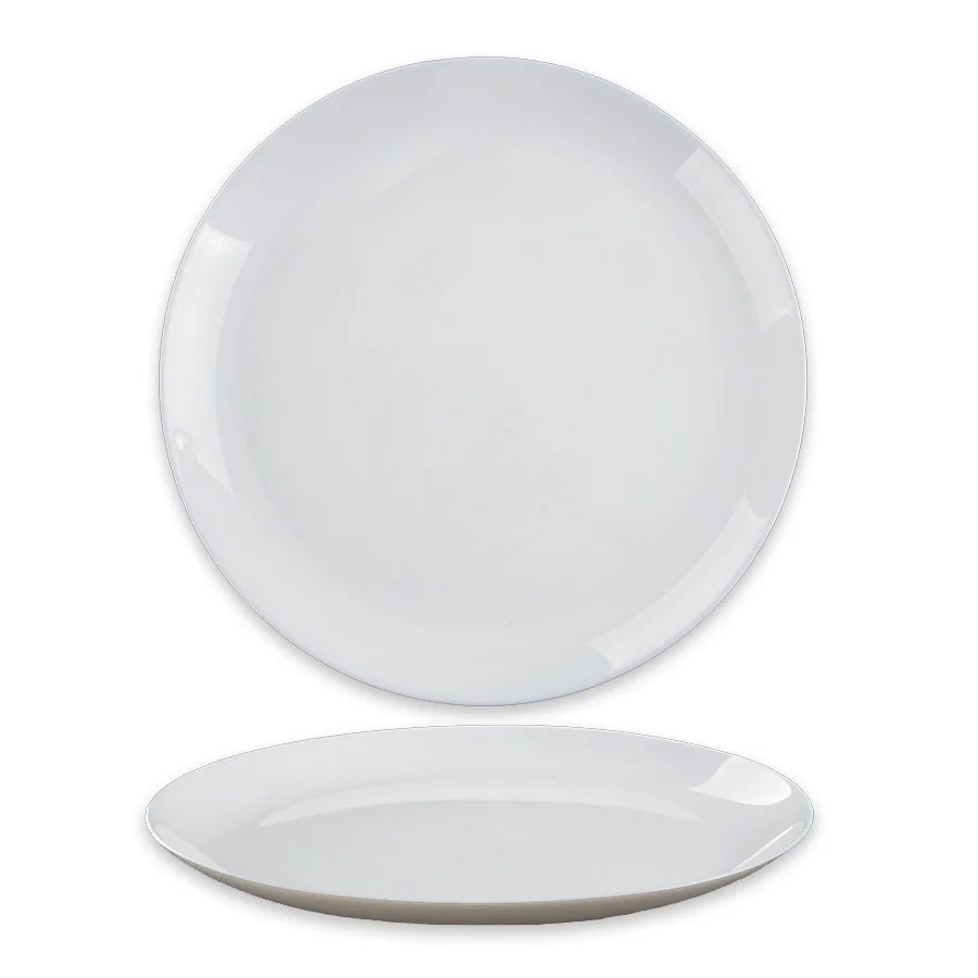 צלחת 20 סמ זכוכית אופל לבן אנטי צ'יפ OPAL GLASS