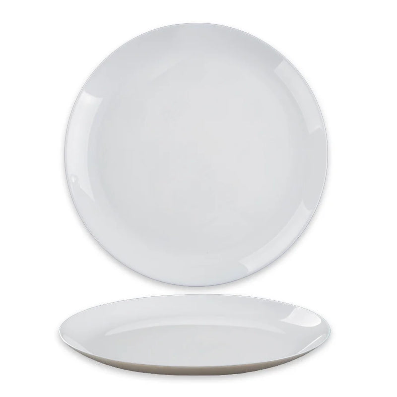 צלחת 20 סמ זכוכית אופל לבן אנטי צ'יפ OPAL GLASS