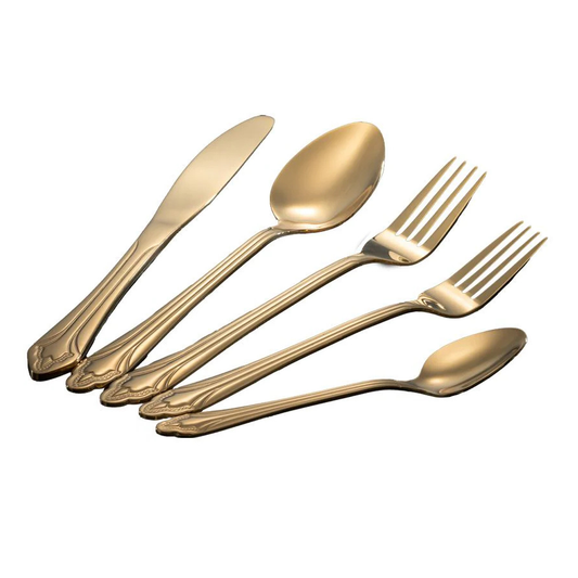 סט סכו"ם מהודר 30 חלקים AMETHYST GOLD מבריק מבית Food appeal