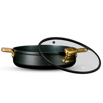 סוטאז' 36 ס"מ ENIGMA NONSTICK שחור ידיות זהב