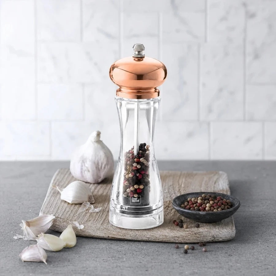 מטחנת מלח\פלפל אקרילית ראש 6/19 ס"מ rose gold
