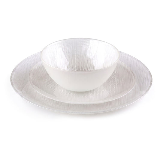 סט אוכל 18 חלקים PURE WHITE