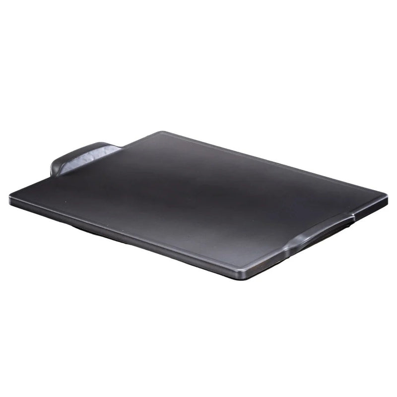 BAKE MASTER אבן שמוט לפיצה מלבנית 46X35.5 ס"מ עם ידיות וציפוי CERAMIC NON STICK