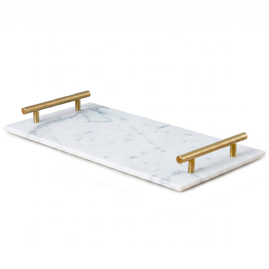 משטח הגשה עם ידיות 20*40 ס"מ MARBLE GRACE