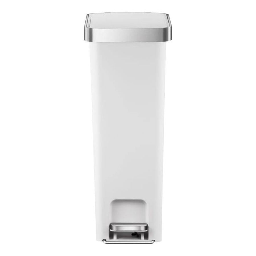 פח אשפה מלבני 40 ליטר HANNA לבן מט מבית EKO