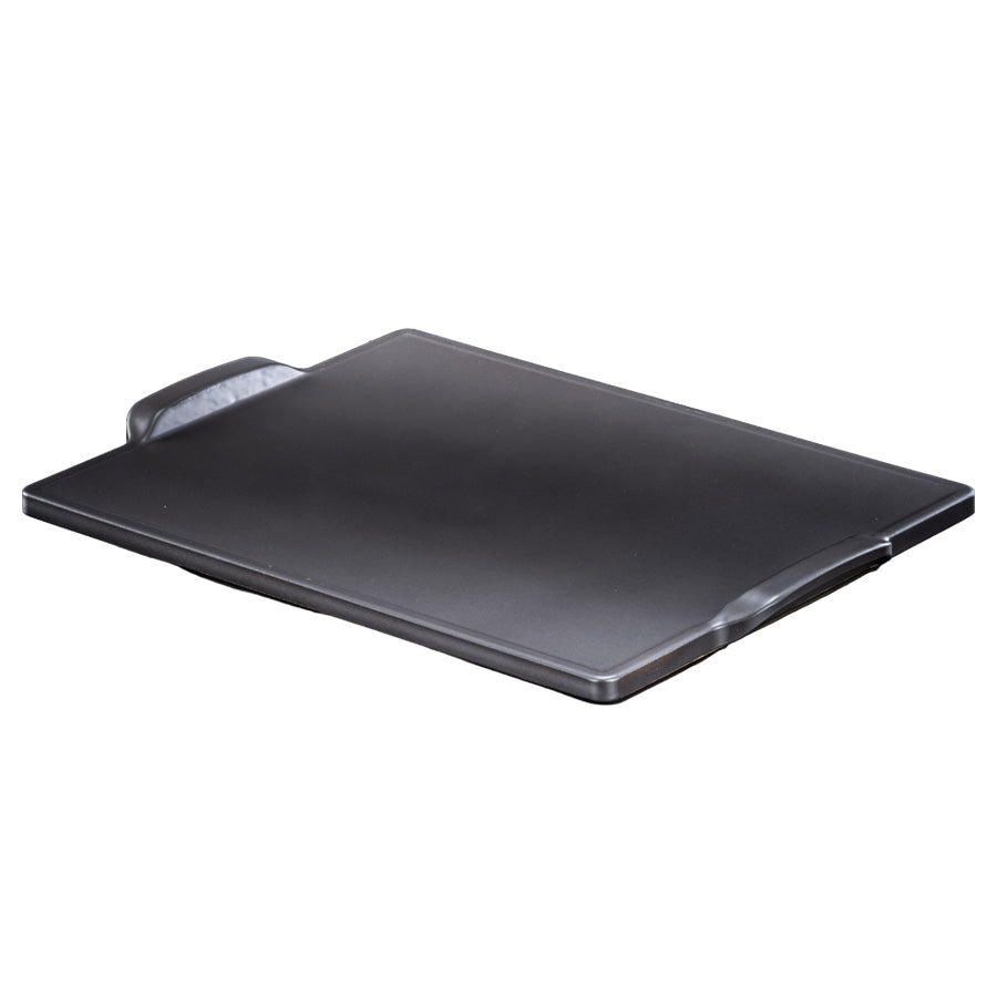 BAKE MASTER אבן שמוט לפיצה מלבנית 46X35.5 ס"מ עם ידיות וציפוי CERAMIC NON STICK מבית  Food appeal