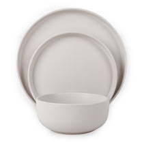 סט אוכל אלגנטי 18 חל' Solid Stoneware  בגוון קרם