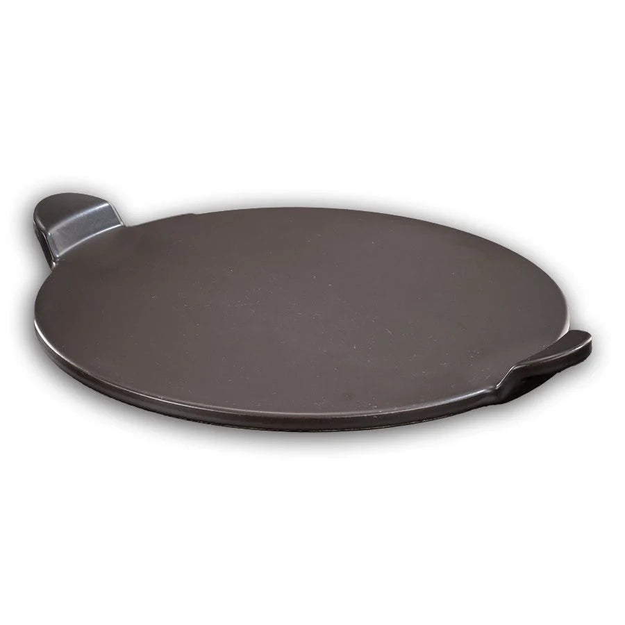 אבן שמוט לפיצה עגולה 33 ס"מ עם ידיות וציפוי CERAMIC NON STICK