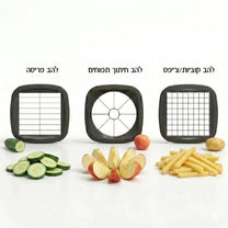 מנדולינה אנכית 3 ב- 1 קוצץ חותך ופורס מקצועי שחור Cube Master