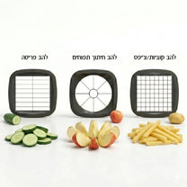 מנדולינה אנכית 3 ב- 1 קוצץ חותך ופורס מקצועי שחור Cube Master