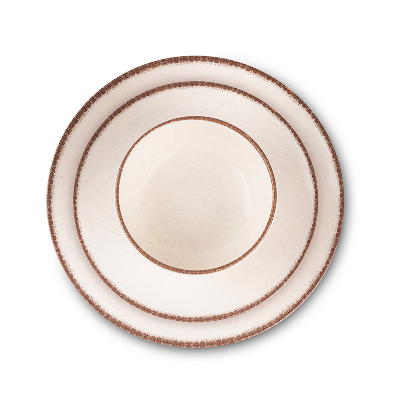 צלחת מלמין 28 ס"מ Off White PARIS מבית Food appeal