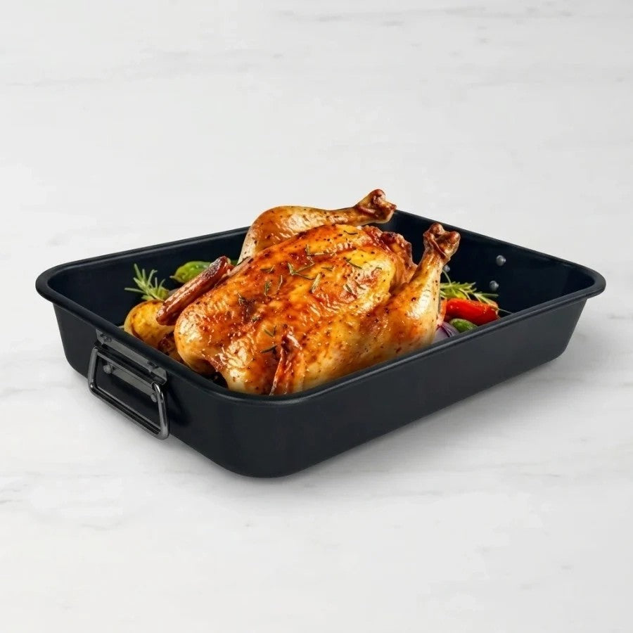 תבנית רוסטר 42X30.5X6 ס"מ הכולל רשת 36X4ס"מ MULTI COOKER 2 IN 1 EVERY DAY