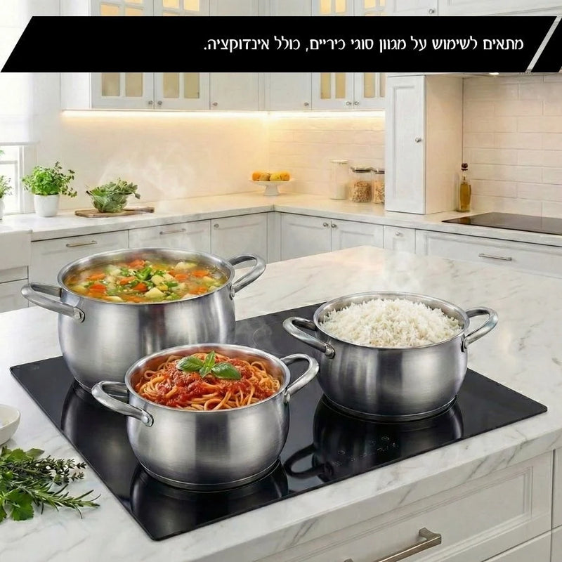 סוטאז נירוסטה 32 ס"מ, 5.2 ליטר BELLA