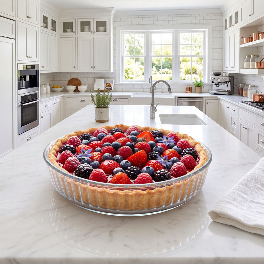 תבנית פאי עגולה להגשה ולתנור 2.1 ליטר OVEN TO TABLE 26.2X26.2X5.8