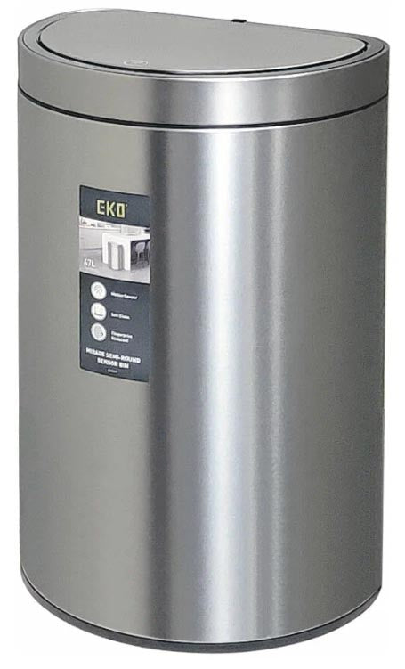 פח MIRAGE SEMI-ROUND חצי עיגול 47 ליטר נירוסטה מוברשת מבית EKO