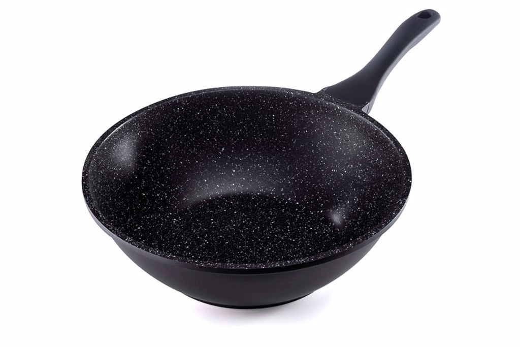 מחבת ווק 30 ס"מ BLACK MARBLE