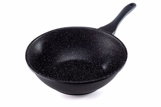 מחבת ווק 30 ס"מ BLACK MARBLE
