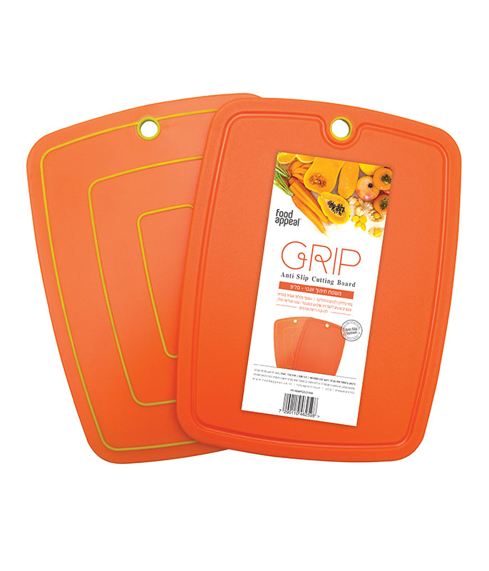 משטח חיתוך מדיום 31x24 ס"מ GRIP כתום