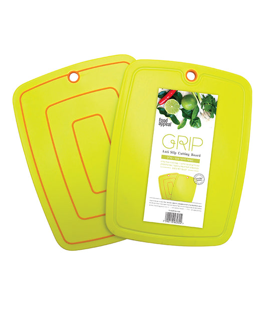משטח חיתוך לארג' 38x29 ס"מ GRIP ירוק מבית FOOD APPEAL