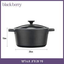 סיר יציקת אלומיניום 28 ס"מ BLACKBERRY