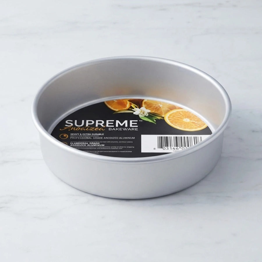 תבנית עוגה תחתית נשלפת 7.5*26 ס"מ גבוהה במיוחד SUPREME ANODIZED | תבנית עוגה תחתית נשלפת 7.5*26 ס"מ גבוהה במיוחד SUPREME ANODIZED | Food Appeal